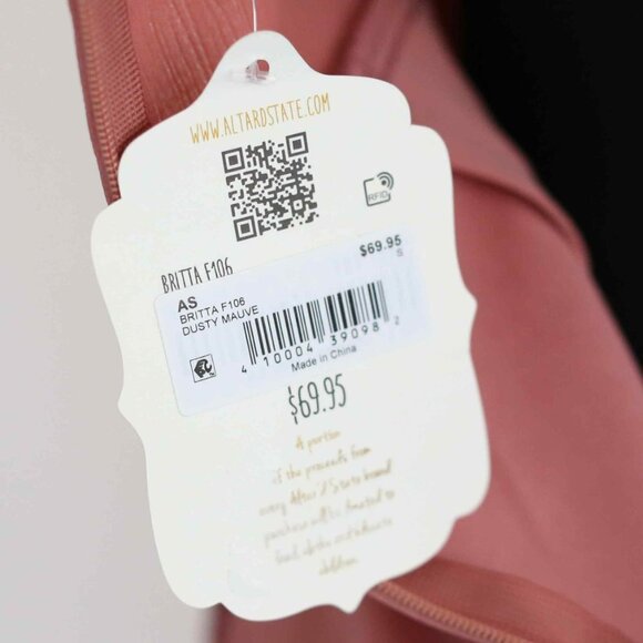 NWT!  Altar'd State Britta Dress in Dusty Mauve, Size Small - Picture 4 of 5